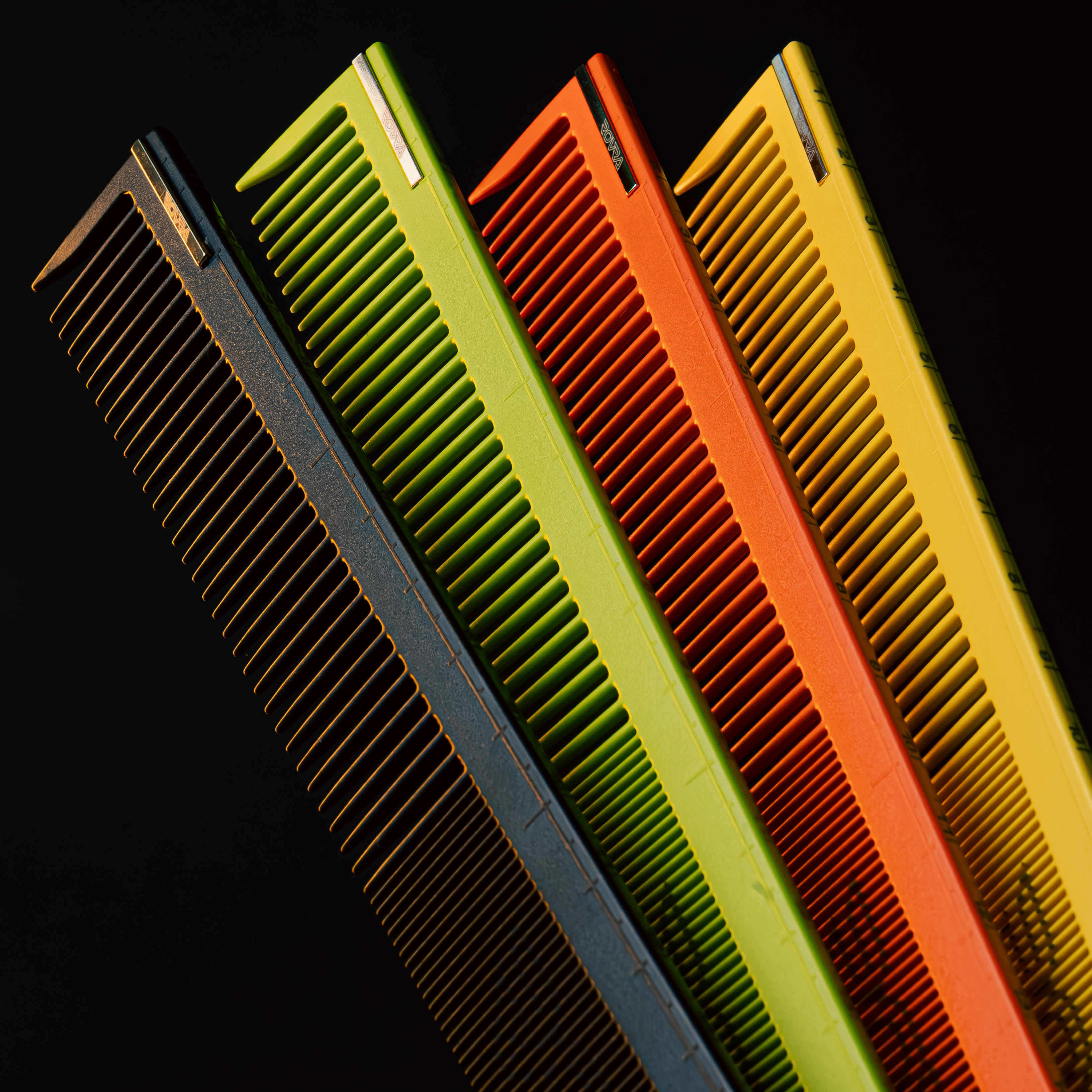 ROVRA Lime Green Barber Comb - Innovative Styling Tools