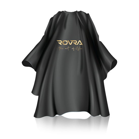 ROVRA Professional Barber Cape for Style & Precision - Black