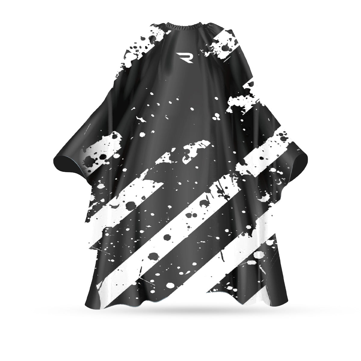 ROVRA Professional Barber Cape with Modern Design - Black & Green Black White