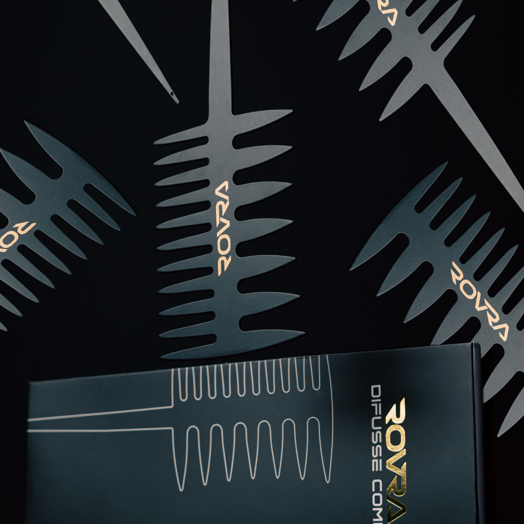 ROVRA Professional Metal Barber Comb Durable Precision