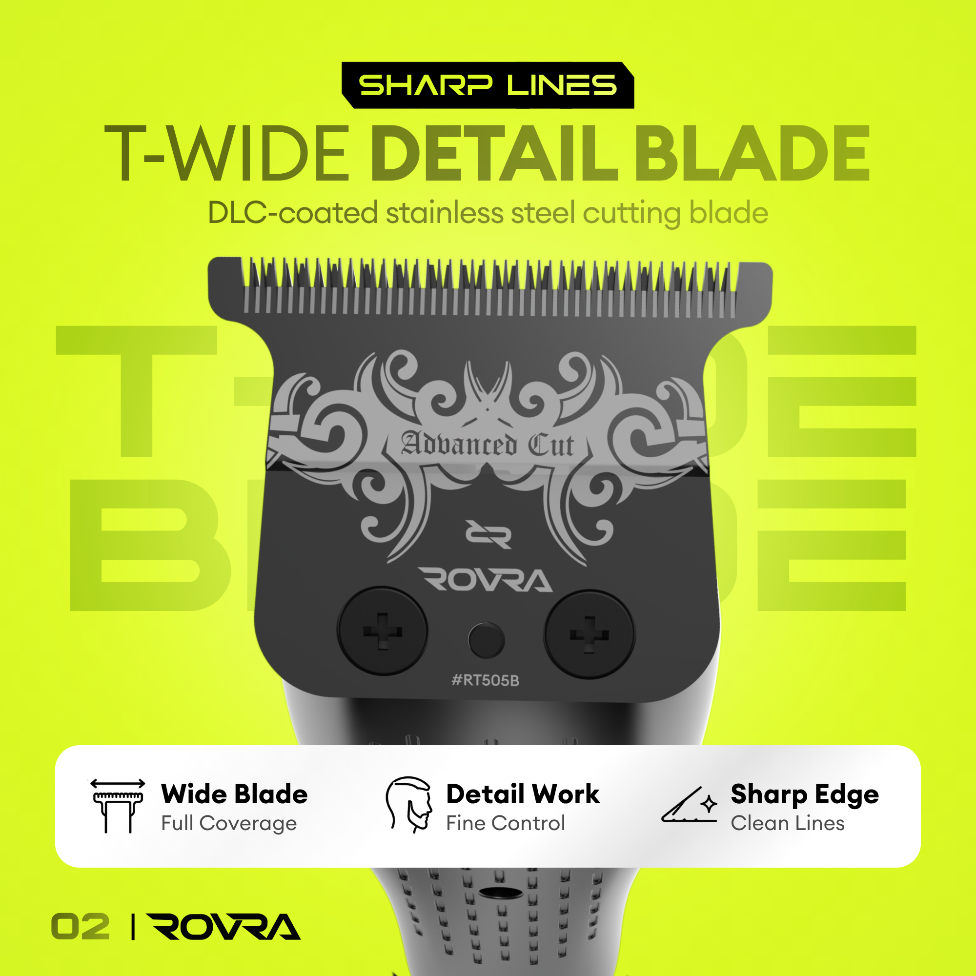 ROVRA Super Cut Professional Cordless Hair Trimmer 8500 RPM