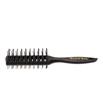 Professional double brush – ROVRA – for hair styling – Black