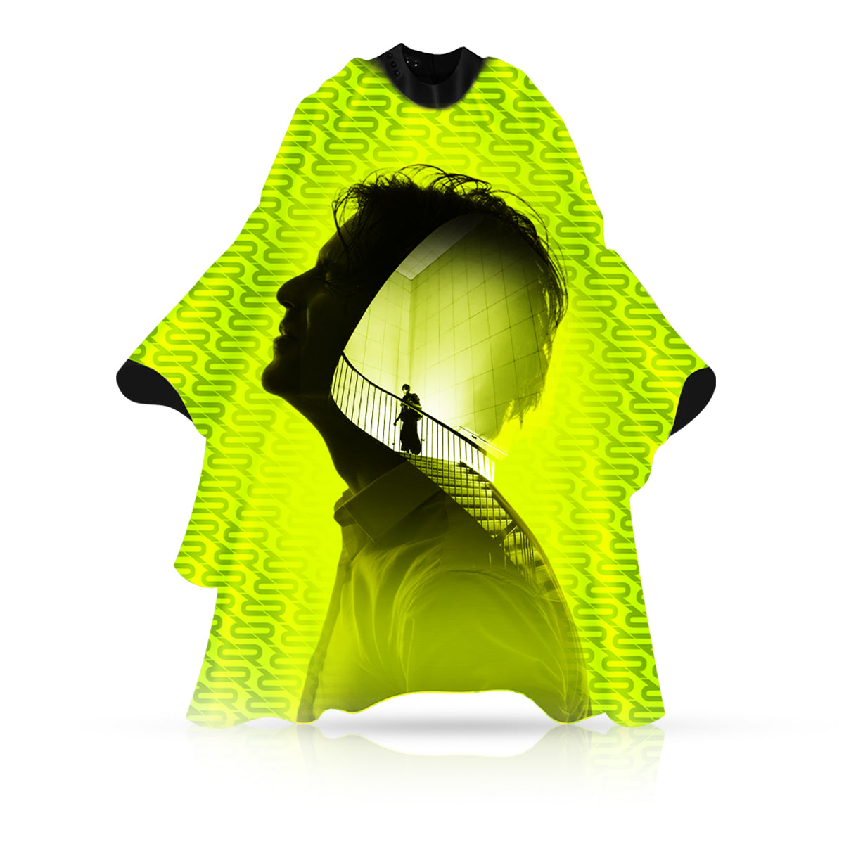 ROVRA Hairdresser Neoprene Collar Cape - Green RT97 - In your mind