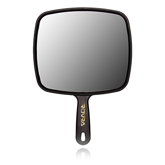 ROVRA Square Handheld Barber Mirror with Durable Handle