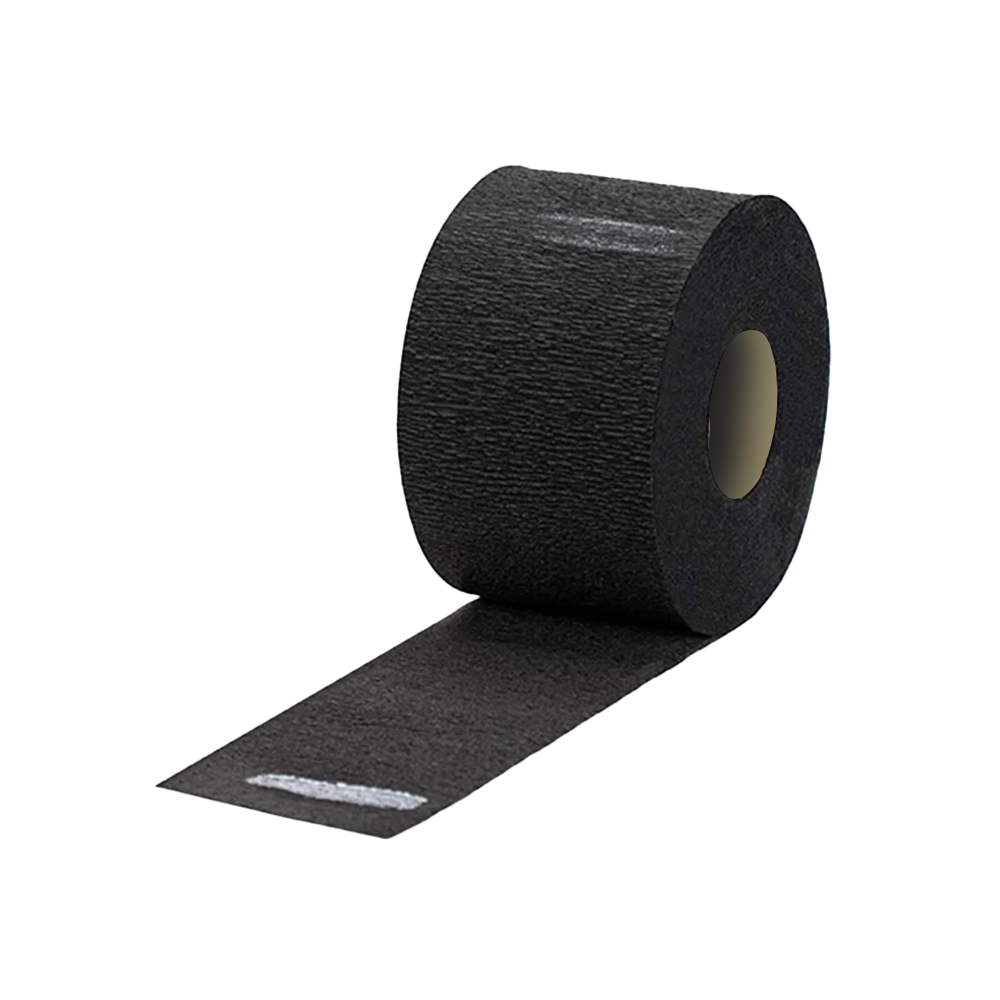 Paper collars for barber shops - set of 5 rolls - Black