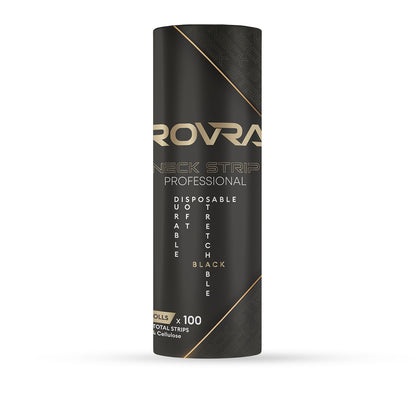 Papírové límce pro holičství - sada 5 rolí - černá