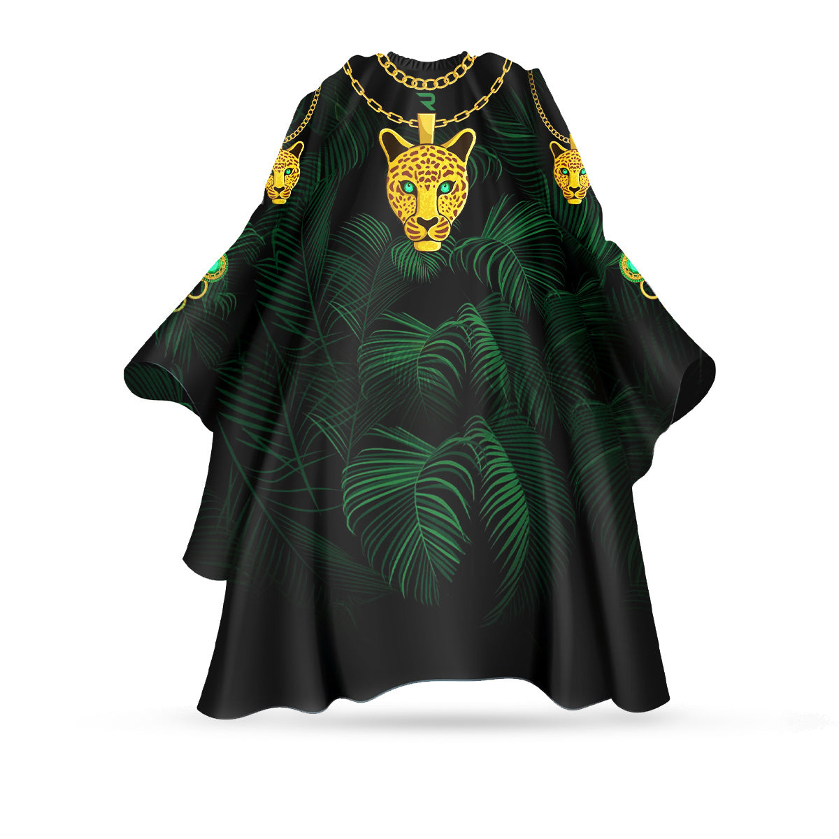 ROVRA Leopard Print Barber Cape with Stylish Design