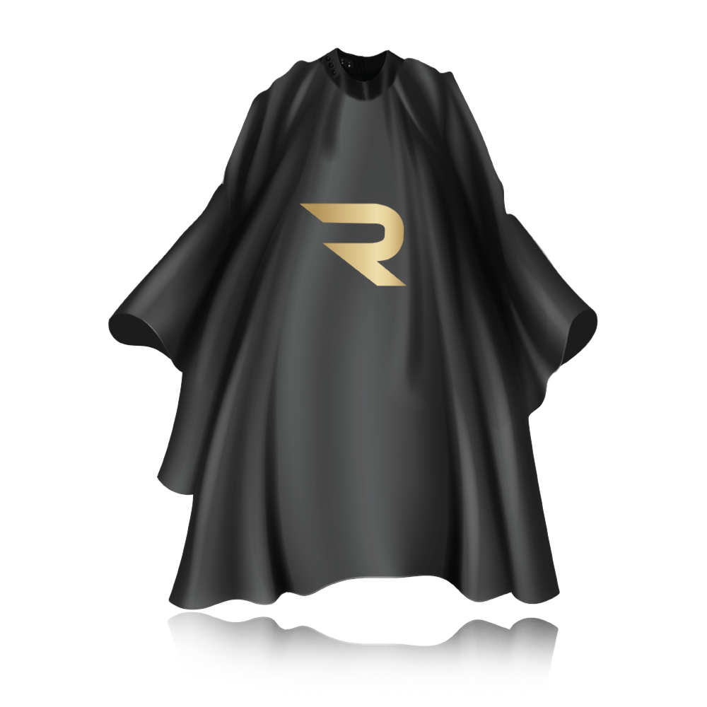 Neoprene collar cape - ROVRA hairdresser/hairdresser - Black R