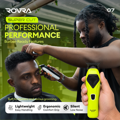 ROVRA Elite Aparador de Cabelo Profissional Sem Fios 9000 RPM