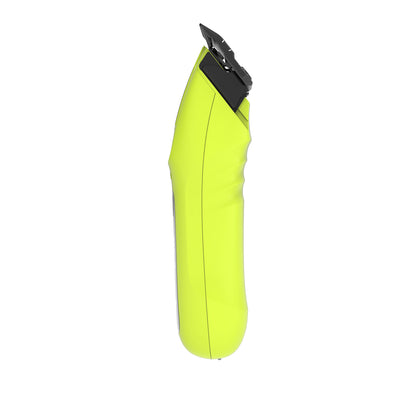 Bright yellow professional hair clippers with ergonomic grip for comfortable use