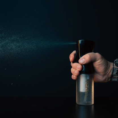 ROVRA 300ml Black Salon Spray Bottle for Precision Styling