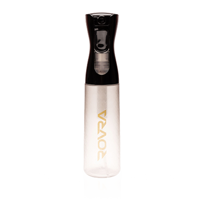 ROVRA 300ml Black Salon Spray Bottle for Precision Styling