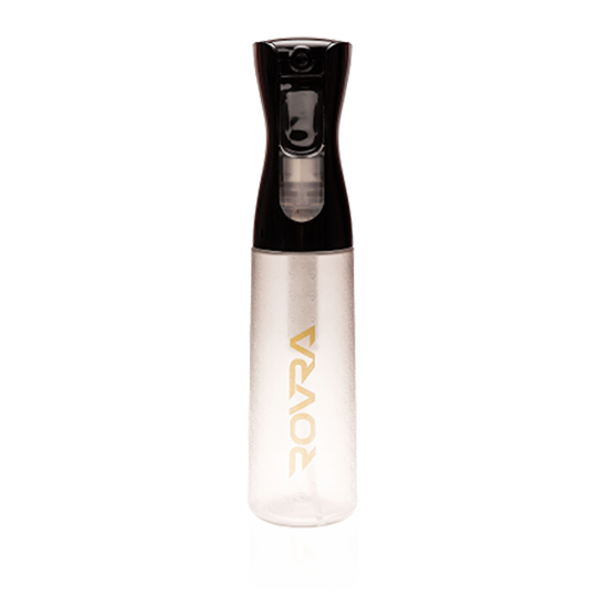 ROVRA 300ml Black Salon Spray Bottle for Precision Styling