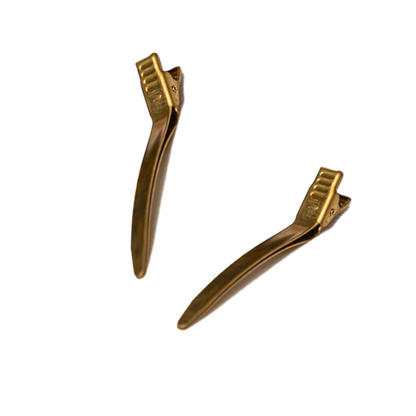 ROVRA Matte Gold Hair Clips Set Of 4 - Strong & Durable Styling Clips