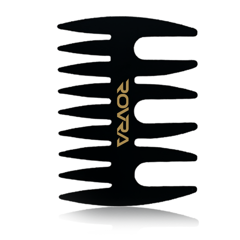 Rovra Metal Barber Comb - Durable Precision Tool