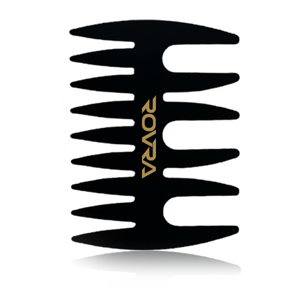 Rovra Metal Barber Comb - Durable Precision Tool