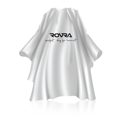 ROVRA Professional Barber Cape for Precision Haircuts - White