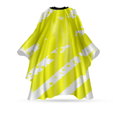 ROVRA Professional Barber Cape with Modern Design - Black & Green White Green