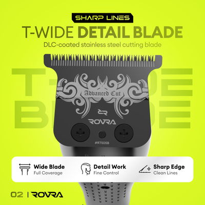 ROVRA Elite Aparador de Cabelo Profissional Sem Fios 9000 RPM