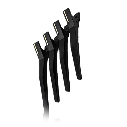 Silicone hair clips – set of 4 pieces – Black