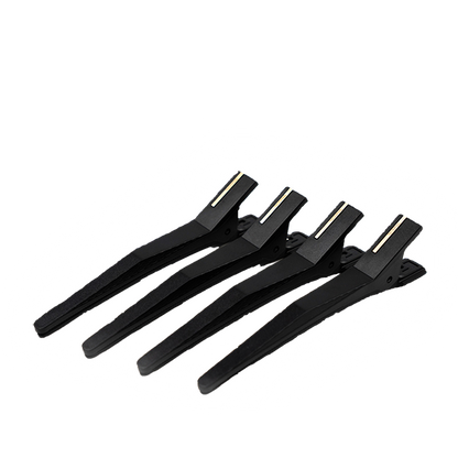 Silicone hair clips – set of 4 pieces – Black